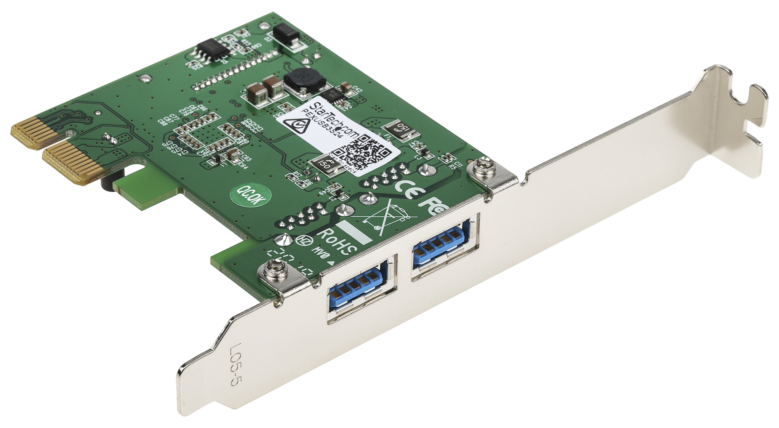 StarTech.com 2 Port USB Card, PCIe, USB 3.0