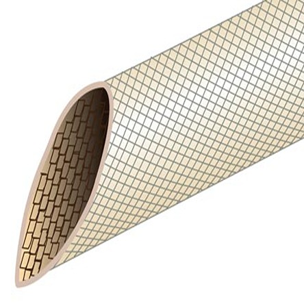 Alpha Wire Braided Fibreglass Natural Cable Sleeve, 100ft Length 0.278 in Cable Diameter, FIT Wire Management Series
