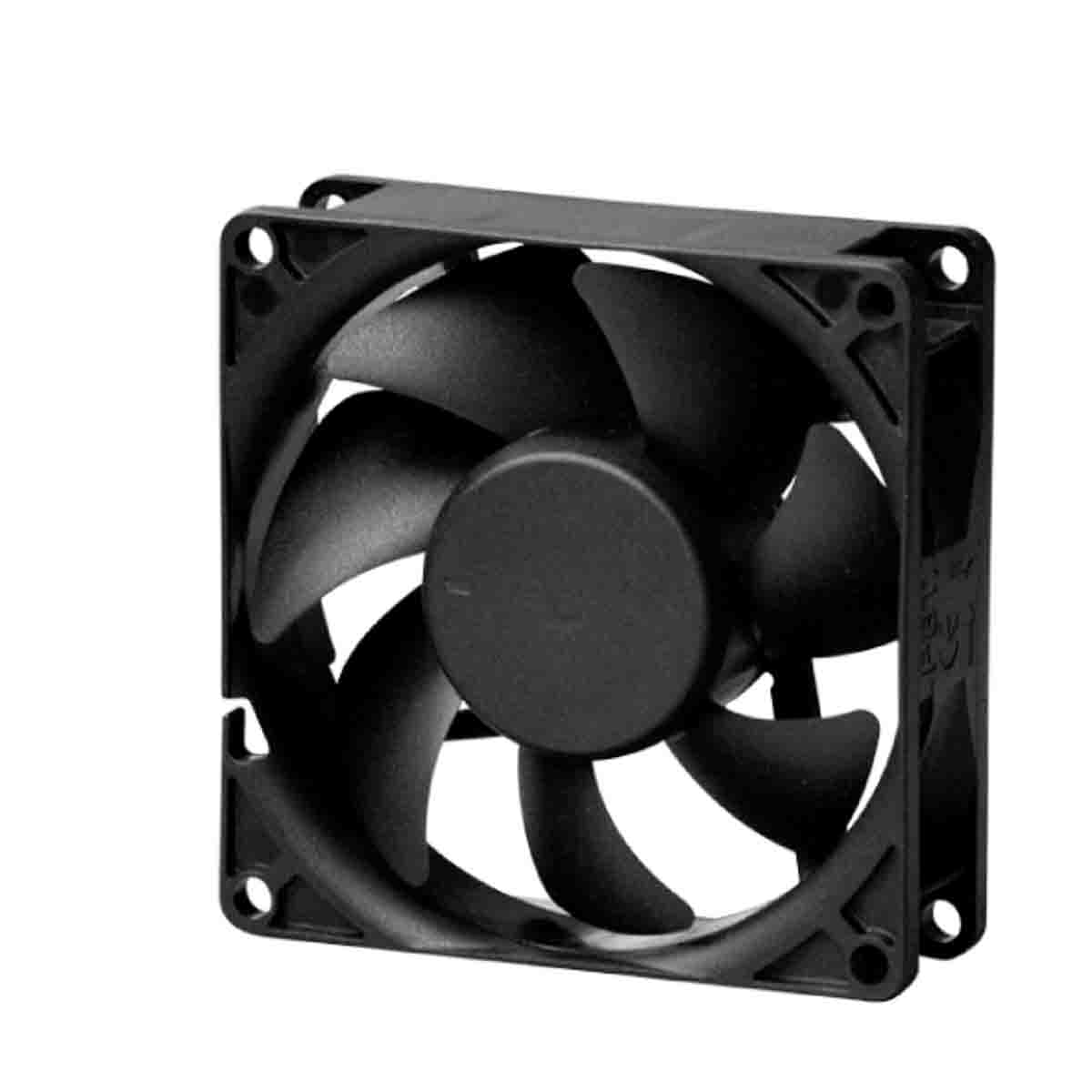 Sunon PF Series Axial Fan, 12V dc, 60 cfm, 3.72 W, 357 mA Max, IP20 80 mm 80mm 25 mm