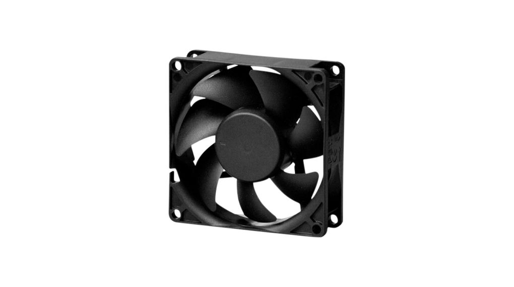Sunon Axial Fan, 12V dc, 57 cfm, 3.32 W, 276 mA Max 80 mm 80mm 25 mm