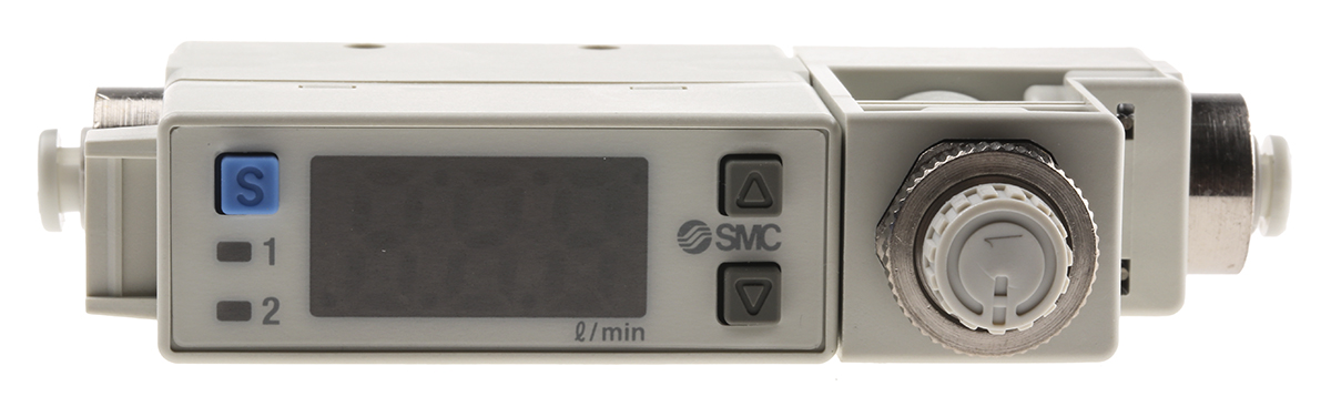 SMC PFM Series, Compact Flow Controller, 10 L/min, PNP Output, 4 mm Pipe 24 V dc