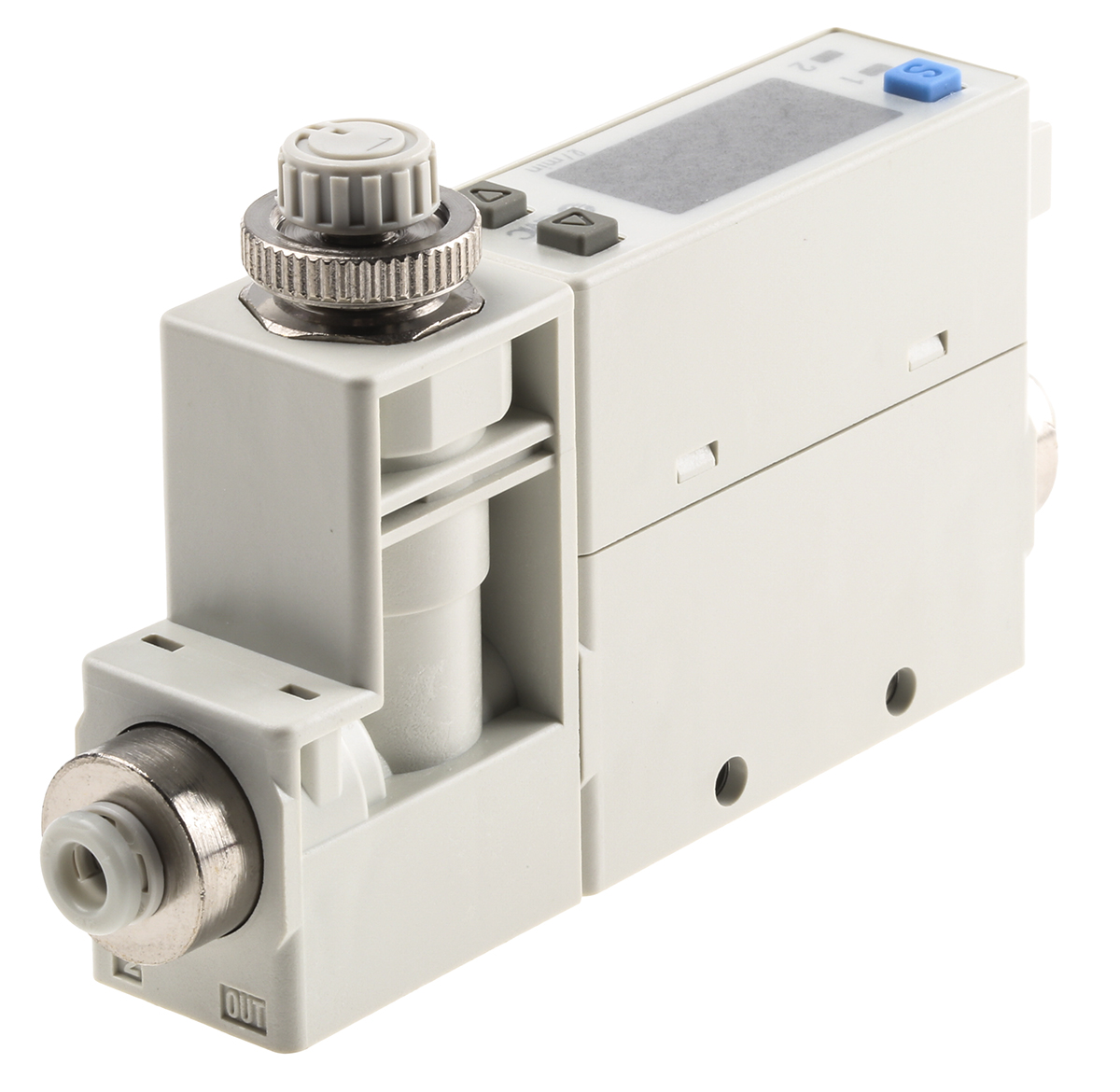 pfm710s-c4-b SMC PFM Series, Compact Flow Controller, 10 L/min, PNP Output, 4 mm Pipe 24 V dc