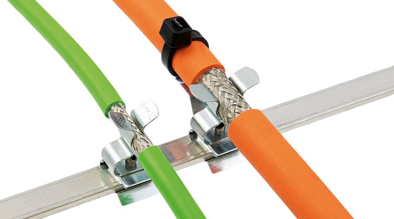 Icotek Silver Spring Steel Cable Clamp, 8 mm Max. Bundle Clip 23 mm