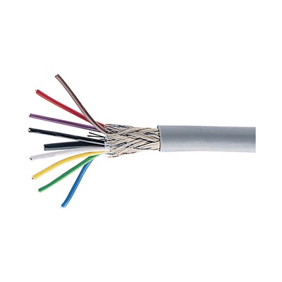 Cabloswiss PFSK Series Multi-Core Industrial Cable, 3 Pairs, 0.22 mm², 100 m, Black, White, Grey Sheath Polyvinyl