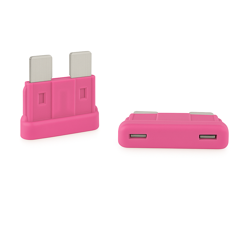 E-Pro 4A Automotive ATO Blade Fuse 32 V DC Fast Acting Pink