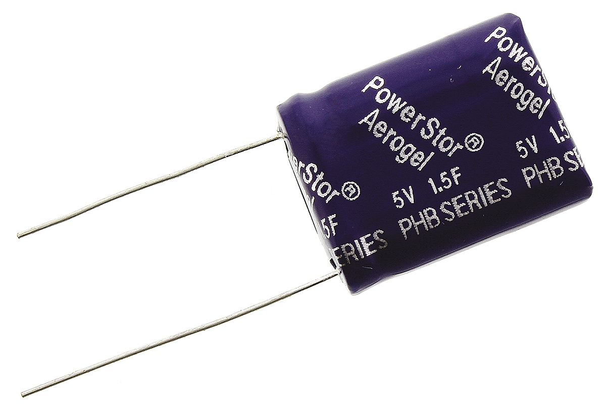 phb-5r0v155-r Eaton 1.5 F Supercapacitor -10 to 30 % Tolerance, Supercap PHB 5V dc, Through Hole