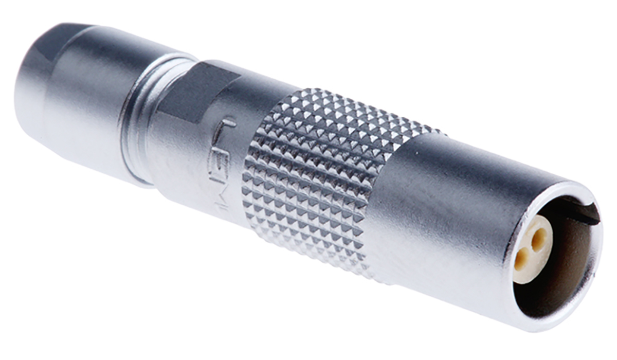 LEMO Circular Connector, 2 Contacts, Cable, Socket, Female, IP50, 00 B Series