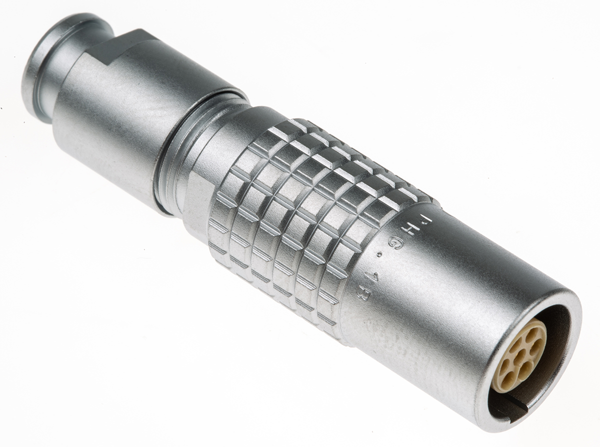 LEMO Circular Connector, 7 Contacts, Cable, Socket, Female, IP50, 1B Series