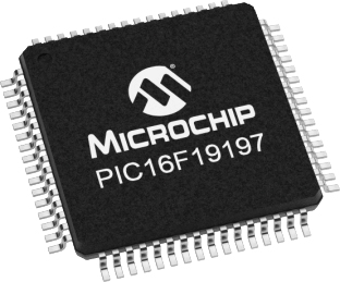 Microchip, 8 bit 8 Bit CPU, PIC16F19197 Microcontroller, 32 MHz, 56kB FLASH, 64-Pin TQFP