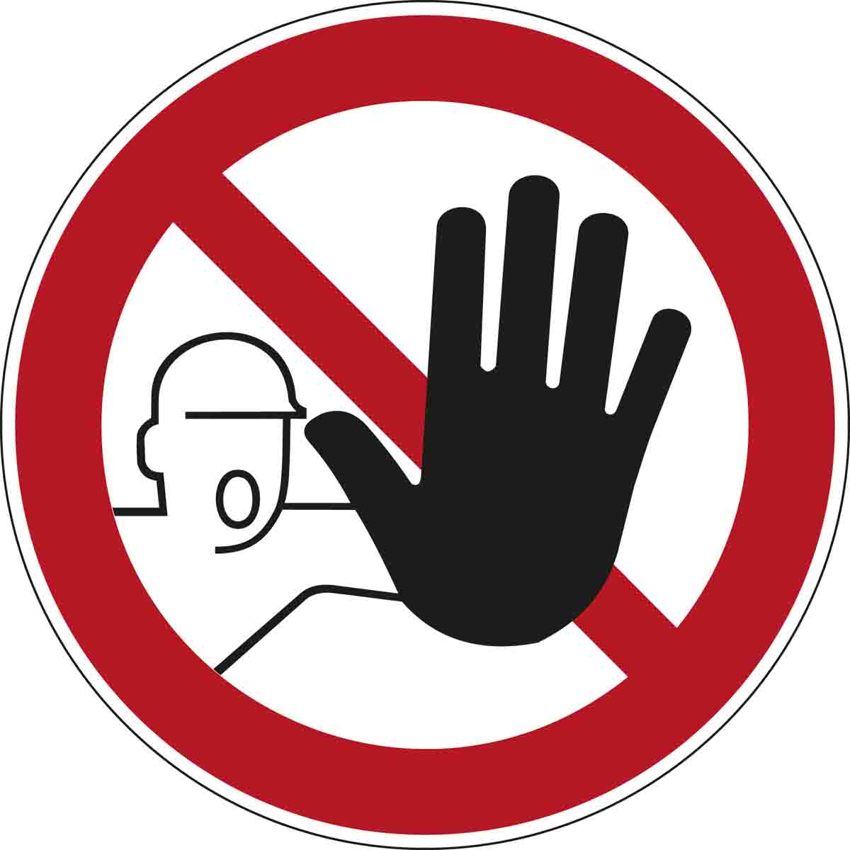 Brady STOP Safety Poster, Polyester, EMEA 350 mm 350mm