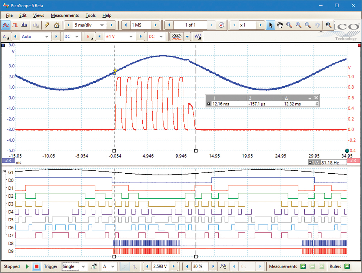picoscope-2208b-mso Pico Technology PicoScope 2000 Series, 100 MHz PC Based Oscilloscope 16-Channel