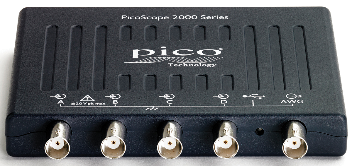 Pico Technology PicoScope 2000 Series, 25 MHz PC Based Oscilloscope 4-Channel