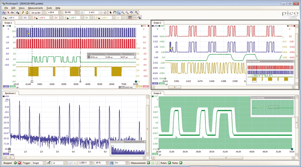 picoscope-3204d Pico Technology PicoScope 3000 Series, 70 MHz PC Based Oscilloscope 2-Channel - UKAS