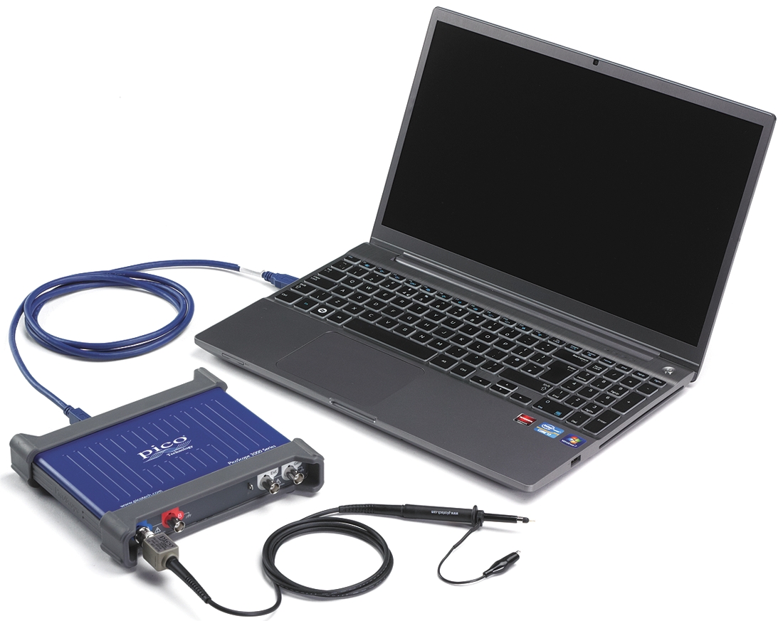 picoscope-3206d Pico Technology PicoScope 3000 Series, 200 MHz PC Based Oscilloscope 2-Channel
