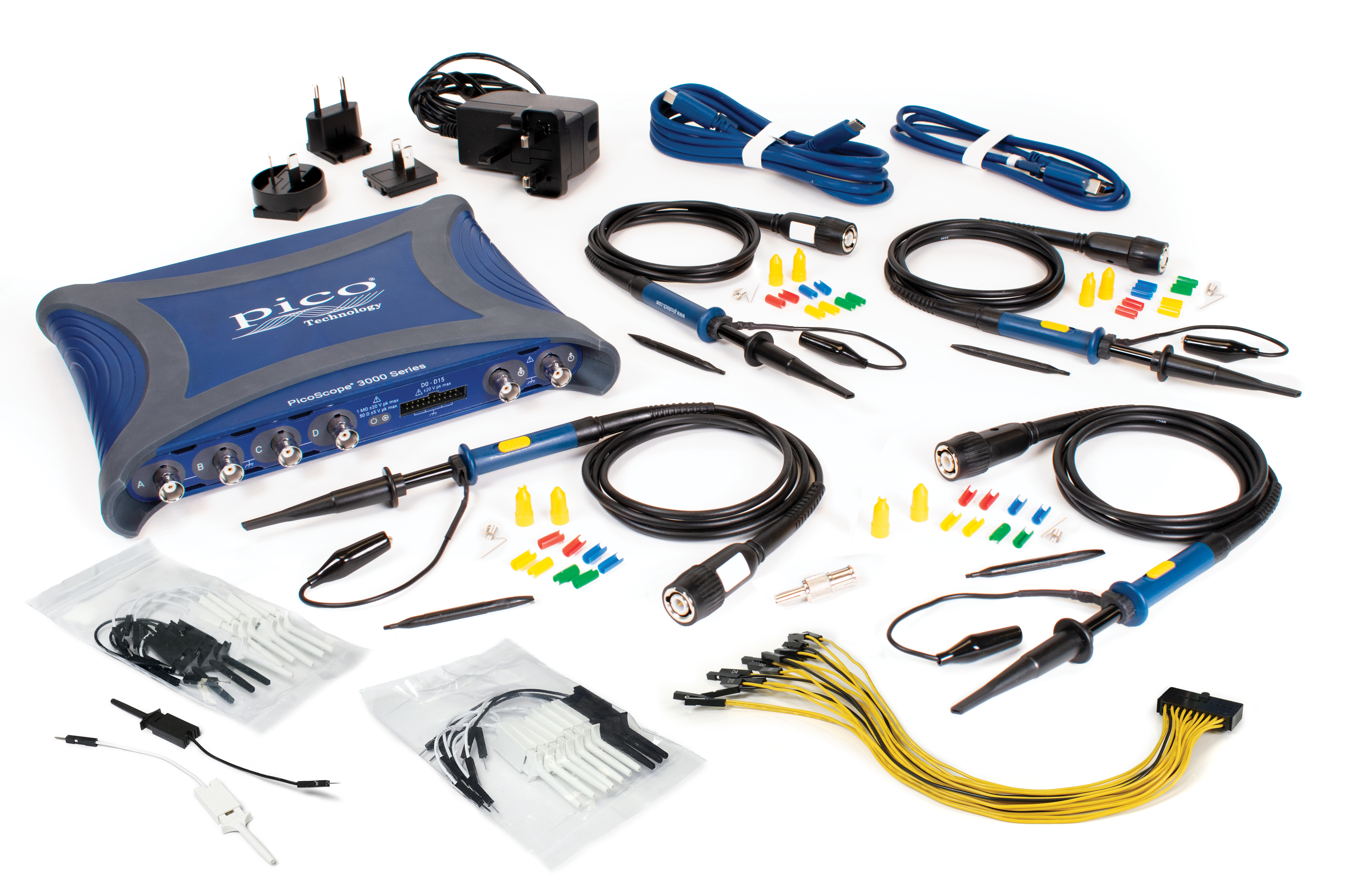Pico Technology 3000E Series, 500 MHz Mixed Signal Oscilloscope 4-Channel - UKAS
