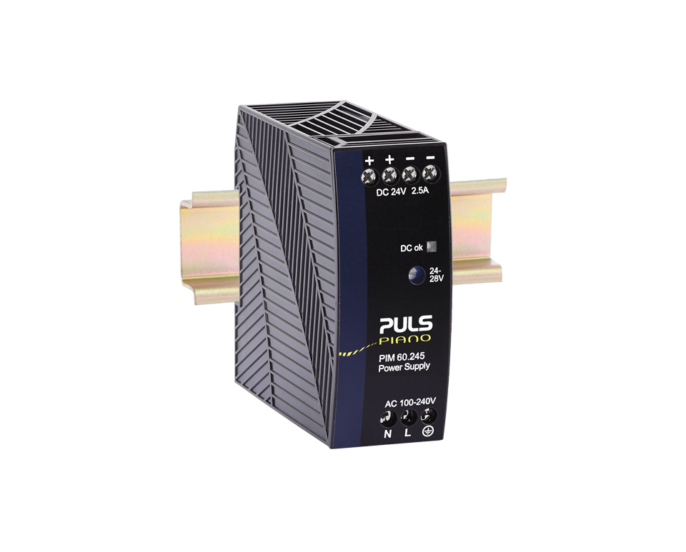 PULS PIM60 DIN Rail DIN Rail Power Supply 240V ac AC Input 24V, 2.5 A Output DC 60 W