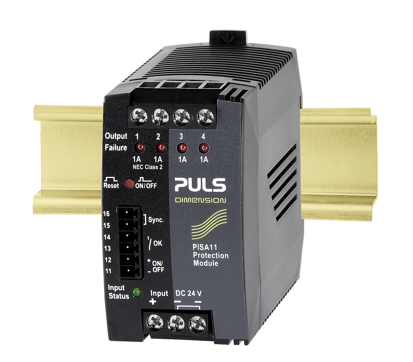 PULS PISA11 Electronic Circuit Breaker 4A 24V, 4 channels, Wall