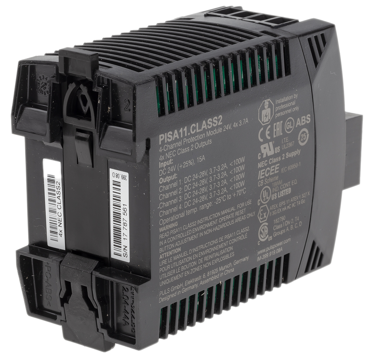 pisa11class2 PULS Output Module for use with PISA11 Series Protection Module, PISA11 Series