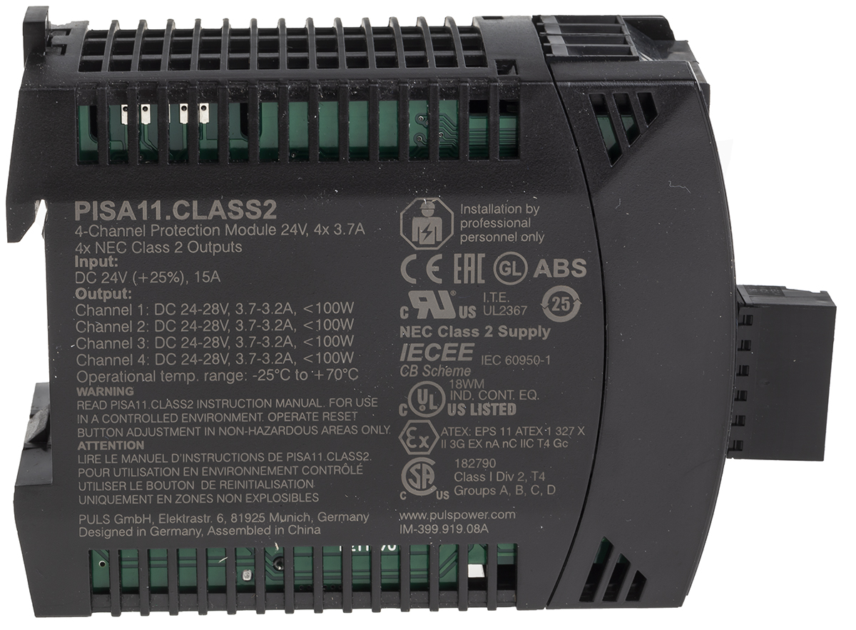 pisa11class2 PULS Output Module for use with PISA11 Series Protection Module, PISA11 Series