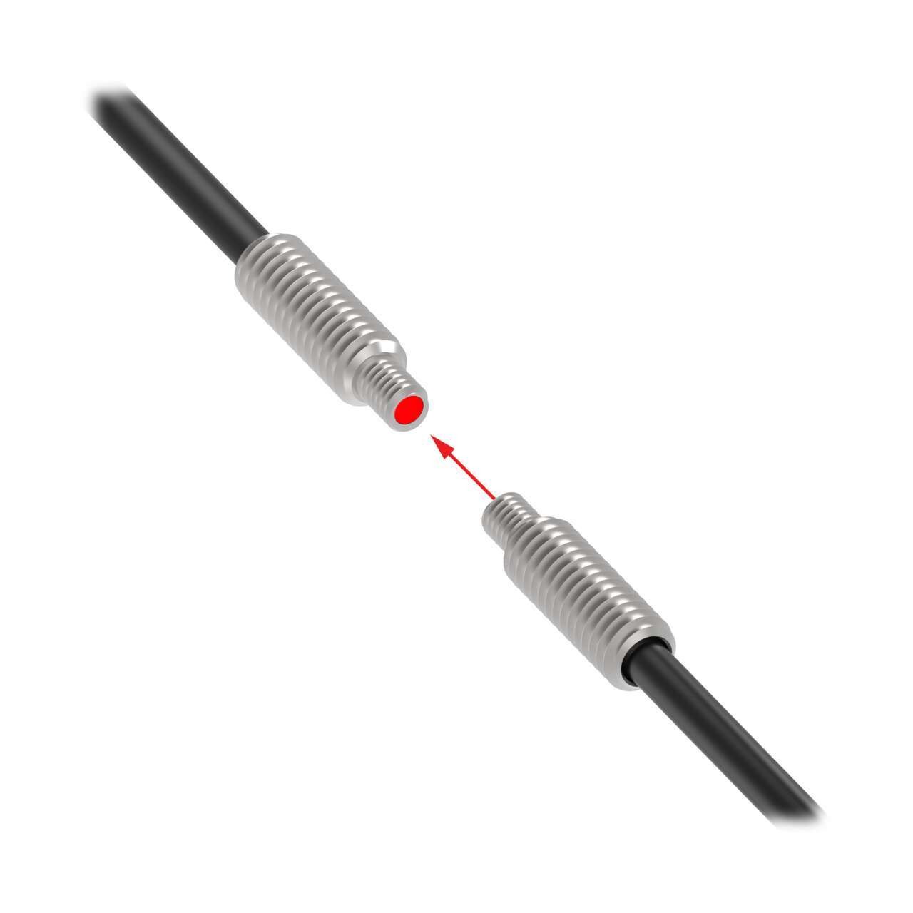 Banner Plastic Fibre Optic Sensor 2 m, NPN/PNP Output, IP67