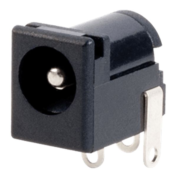 Same Sky, PJ-002BH Horizontal Jack 5A, 500V, Through Hole, length 9 mm, Nickel Silver