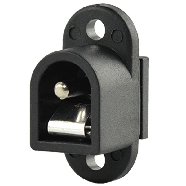 Same Sky, PJ-010AH Straight Jack 5A, 500V, Panel Mount, length 20 mm, Nickel Silver