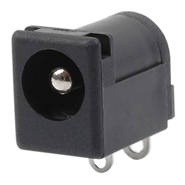 Same Sky, PJ-037A Horizontal Jack 2.5A, 500V, Through Hole, length 14.5 mm, Nickel Silver