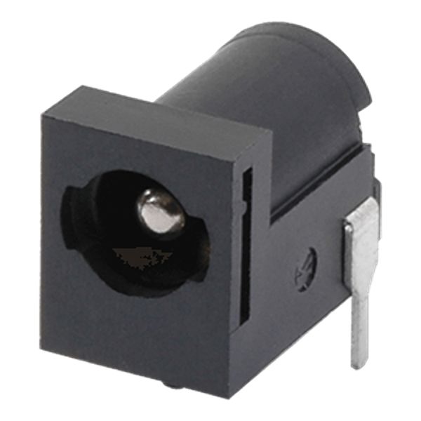 Same Sky, PJ-059BH Horizontal Jack 5A, 500V, Through Hole, length 15.2 mm, Nickel Silver