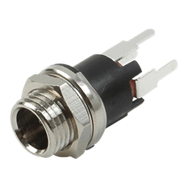 Same Sky Jack Connector 2.5 x 5.5 mm Panel Mount Male Jack Connector, 5A PC Pin