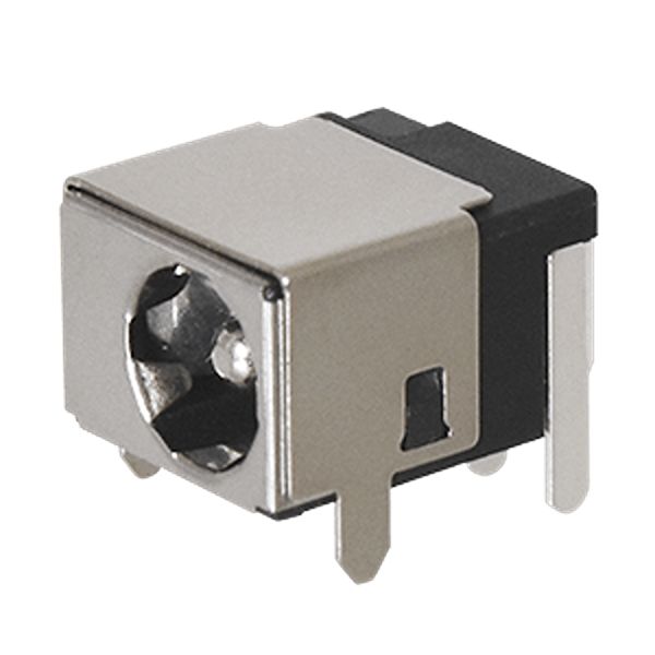 Same Sky, PJ-079AH Horizontal Jack 5A, 500V, Through Hole, length 11.5 mm, Nickel Silver