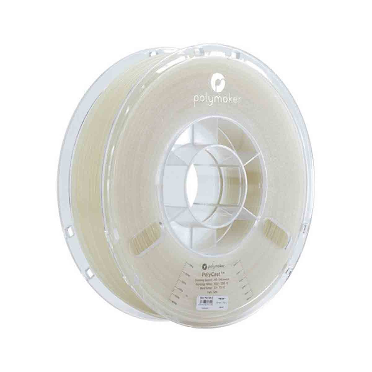 Polymaker 2.85 mm Natural PolyCast 3D Printer Filament, 750 g