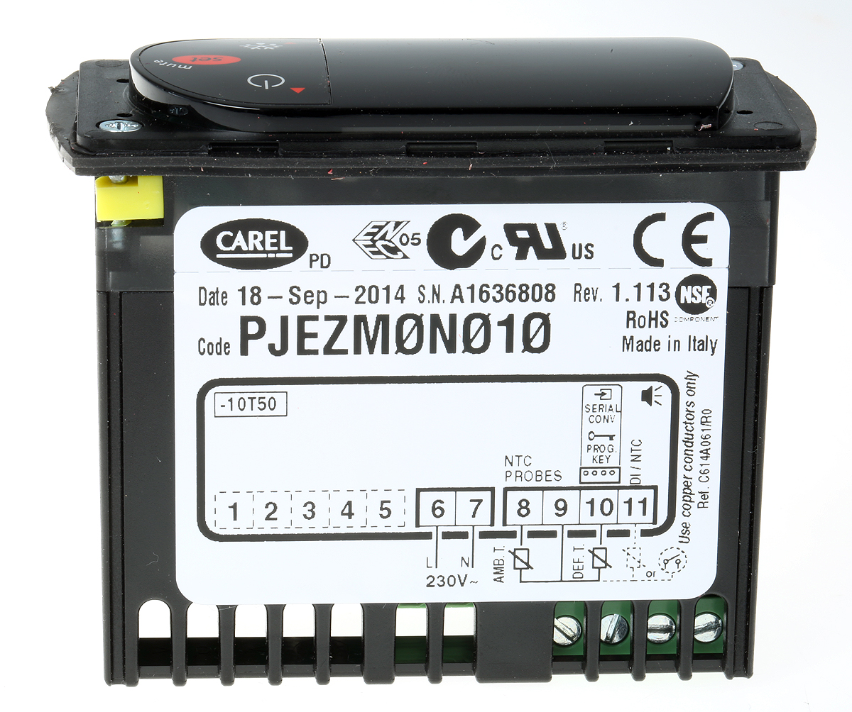 pjezm0n010 Carel PJEZ LED Multi-Function Panel Meters for Temperature,  29 mm  x 71 mm