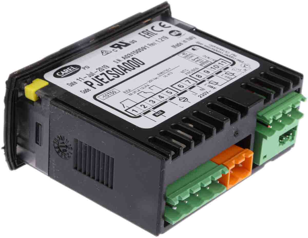pjezs0a000 Carel PJ Easy Panel On-Off Temperature Controller 3 Input, 3 Output Relay 230V ac On-Off
