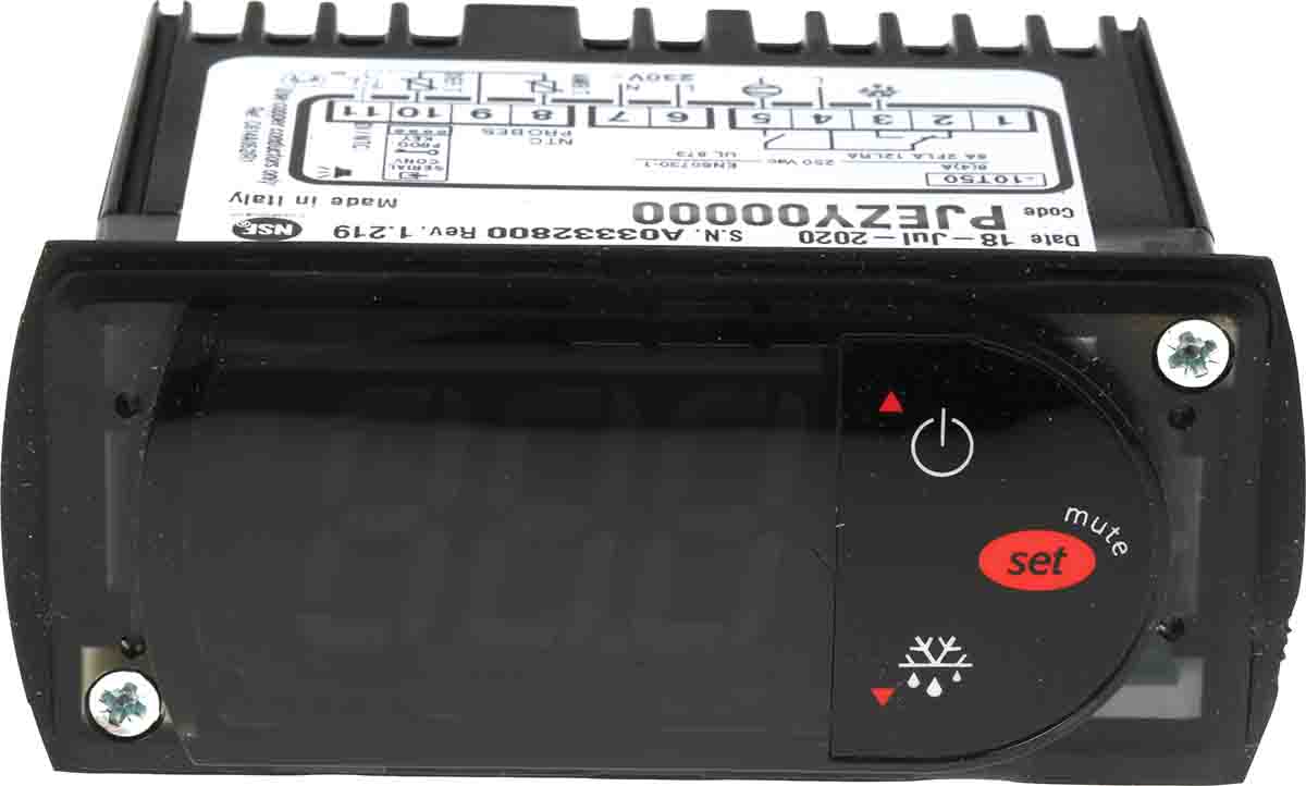pjezy00000 Carel PJ Easy Panel Mount On-Off Temperature Controller 1 Input, 2 Output Relay 230V ac On-Off