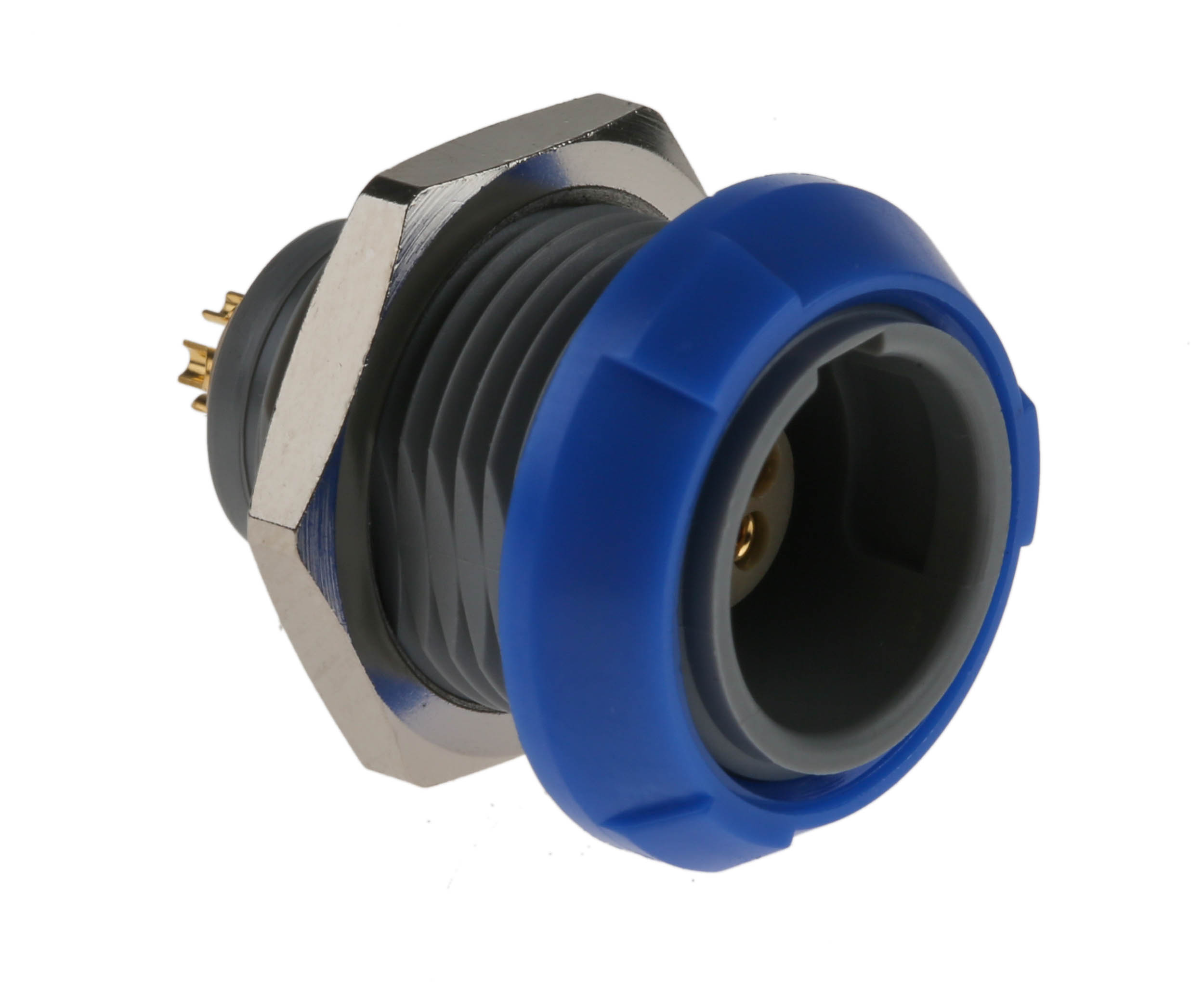 LEMO Circular Connector, 5 Contacts, Panel Mount, Socket, Female, IP50, Redel P Series