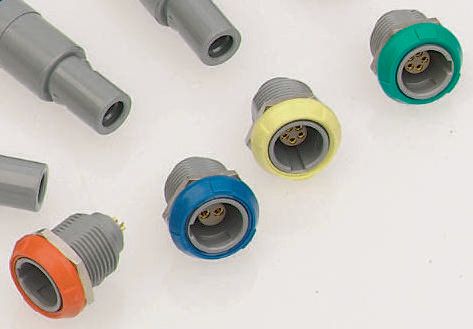 LEMO Circular Connector, 5 Contacts, Panel Mount, Socket, Female, IP50, Redel P Series