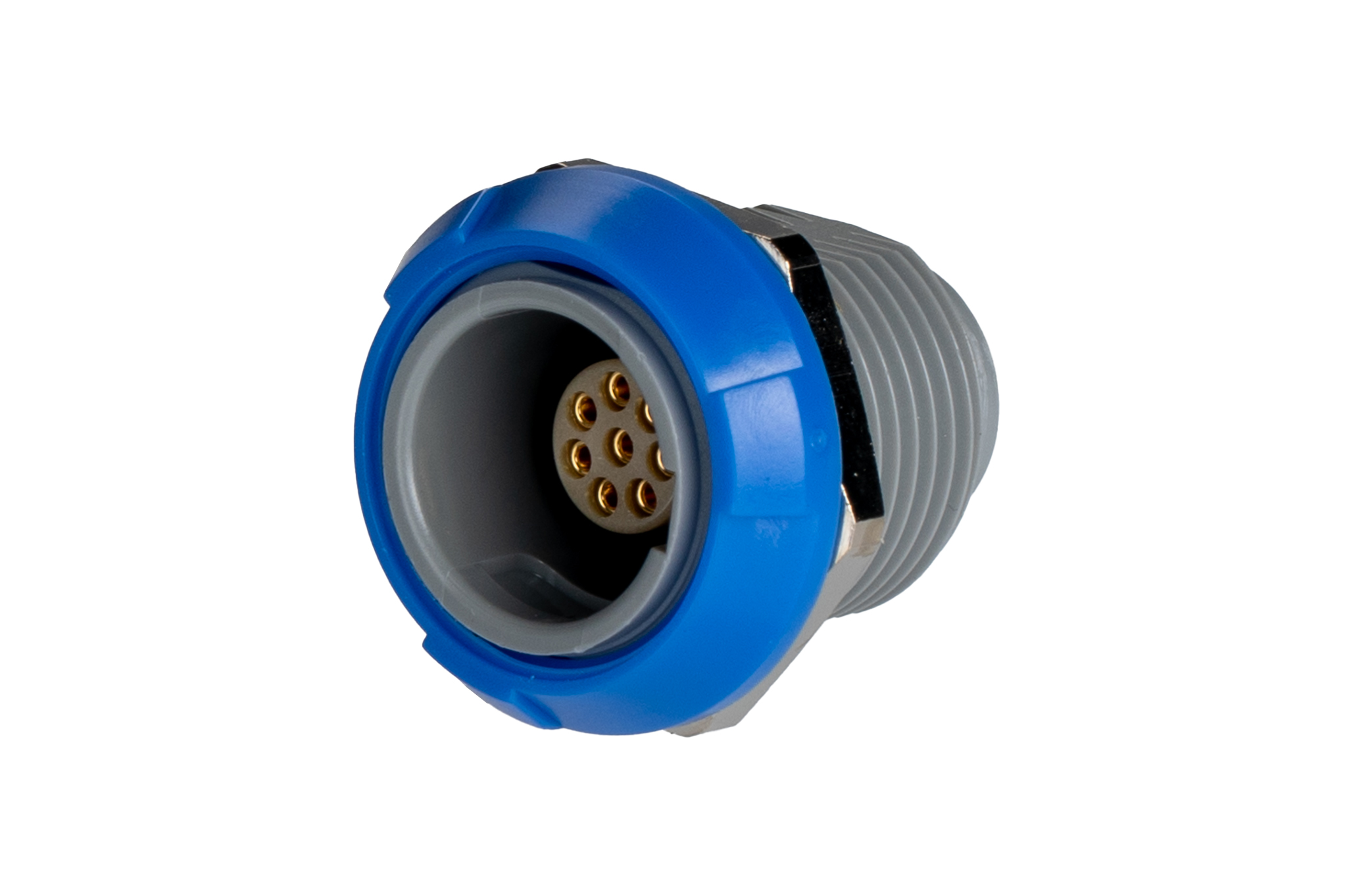 LEMO Circular Connector, 8 Contacts, Panel Mount, Socket, Female, IP50, Redel P Series