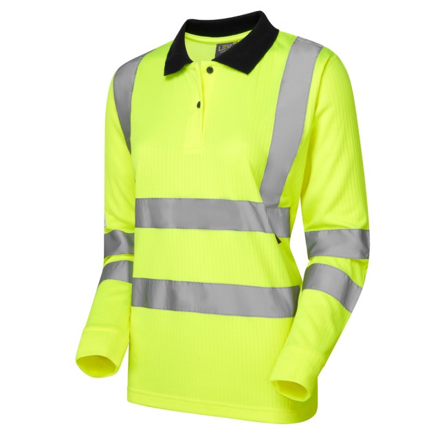 Leo Workwear Beaford Yellow Women's Polo Shirt L