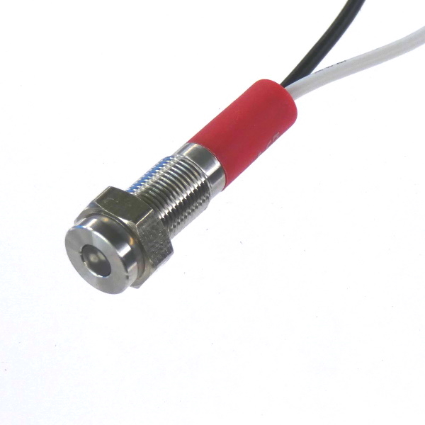 CML Innovative Technologies PL06SL Series Stainless Steel Panel Light, White Panel LED, Wire Termination 12V 20 mA,