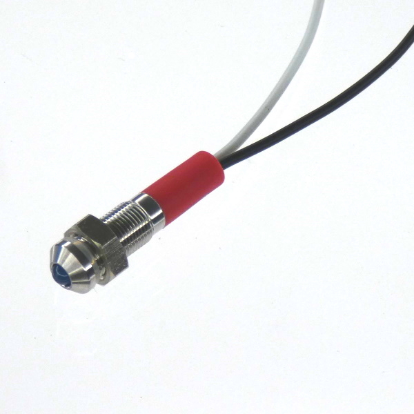 CML Innovative Technologies PL06SL Series Stainless Steel Panel Light, Blue Panel LED, Wire Termination 110V 20 mA,