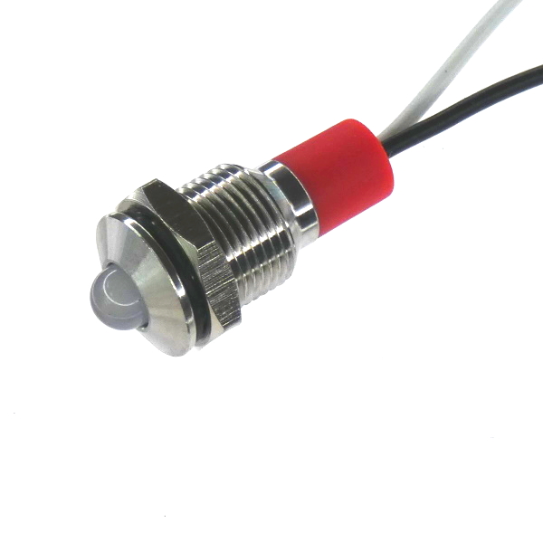 CML Innovative Technologies PL10SL Series Stainless Steel Panel Light, White Panel LED, Wire Termination 12V 20 mA,