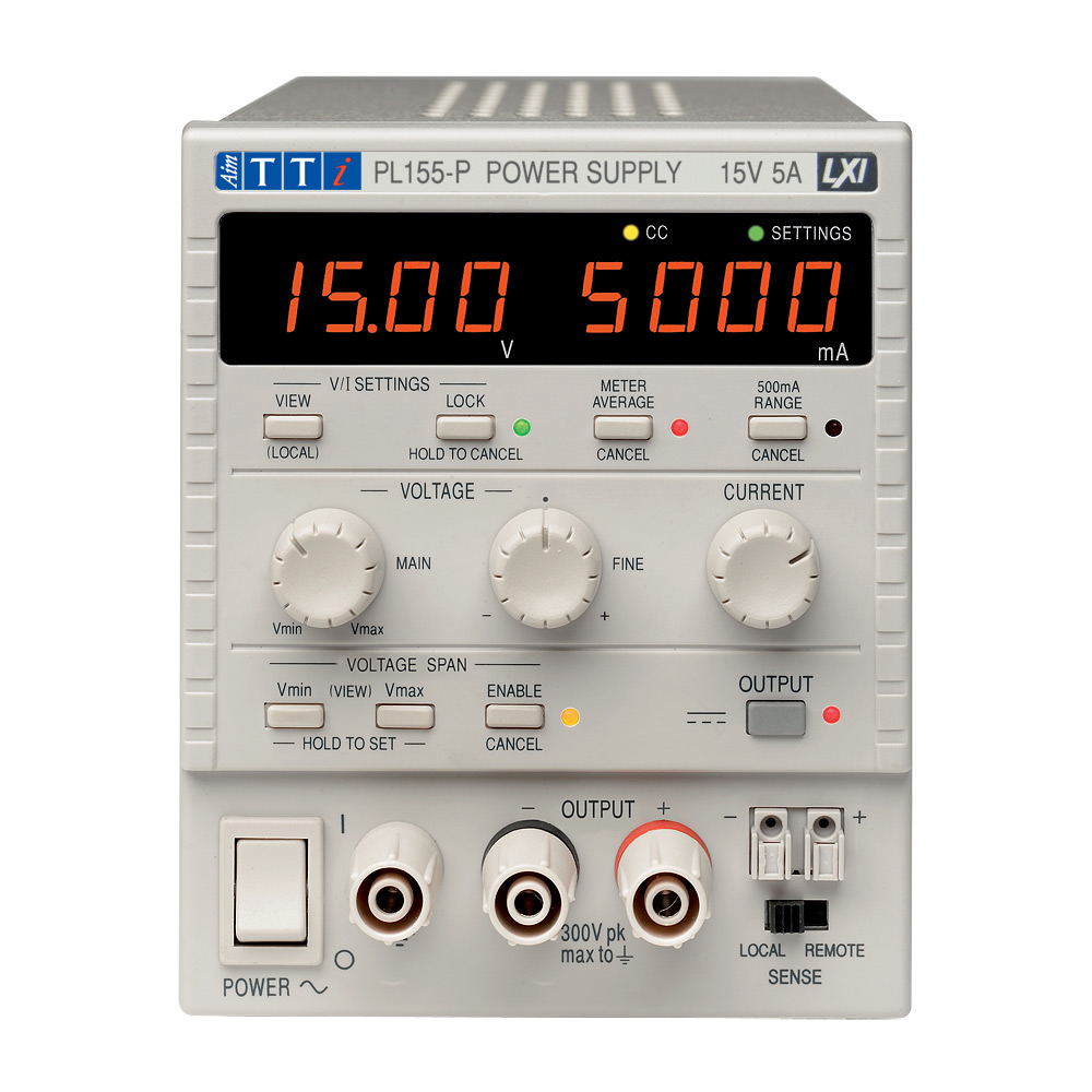Aim-TTi Digital Bench Power Supply, 1-Output 0 V ac to  15V ac, 75 W, 5 A Max