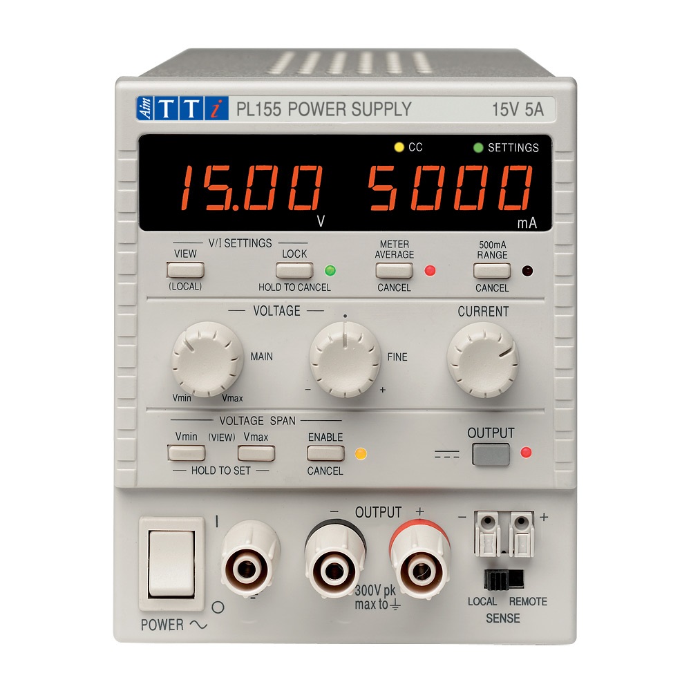Aim-TTi Digital Bench Power Supply, 1-Output 0 V ac to  15V ac, 75 W, 5 A Max