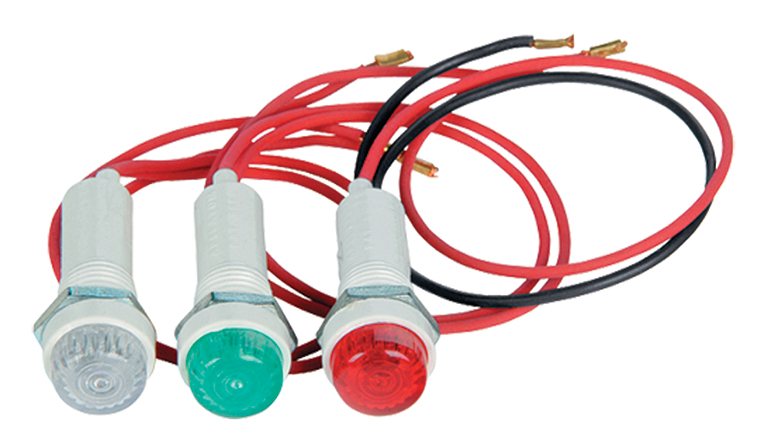 WEG, PL, Panel White Incandescent Lamp Pilot Light, IP66, Round, 240V