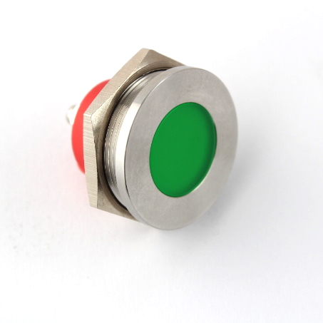 CML Innovative Technologies PL25SS Series, Yellow Panel Mount Indicator, Screw Termination 24V 20 mA, IP67, 25 mm