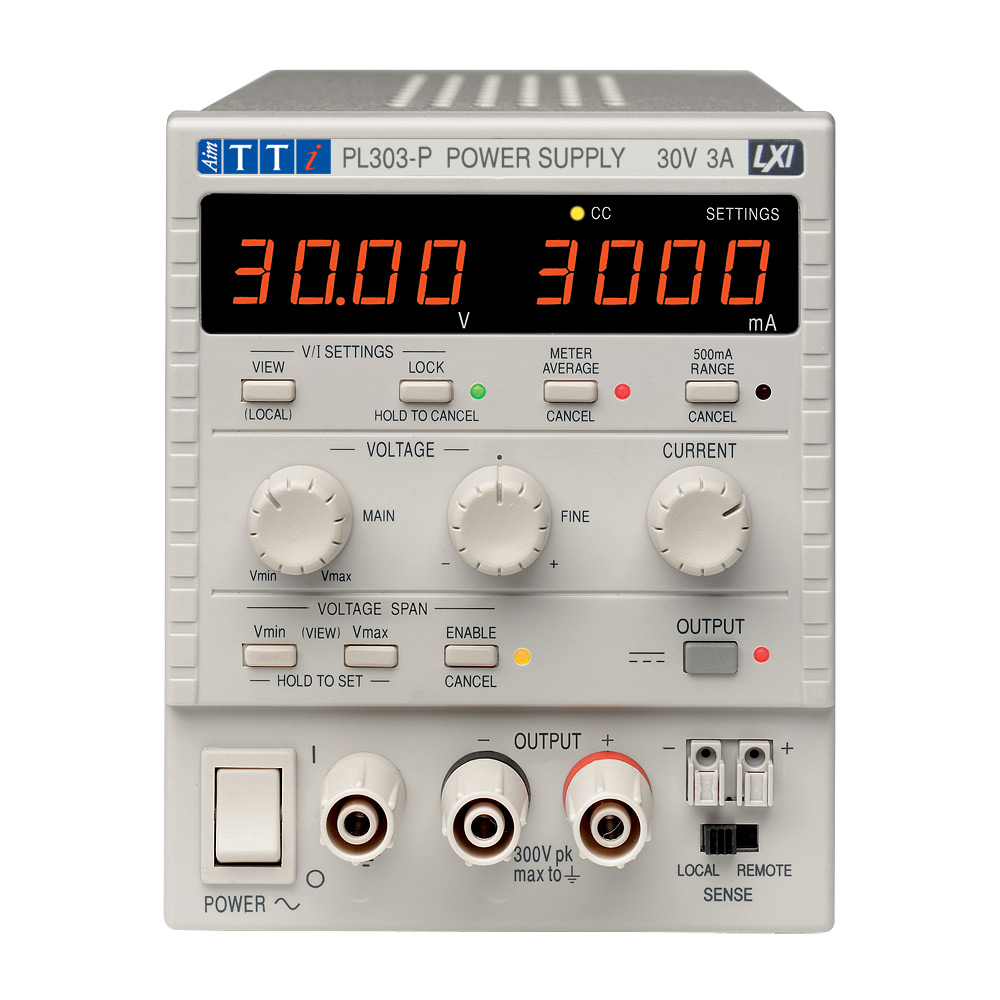 Aim-TTi Digital Bench Power Supply, 1-Output 0 V ac to  30V ac, 90 W, 3 A Max