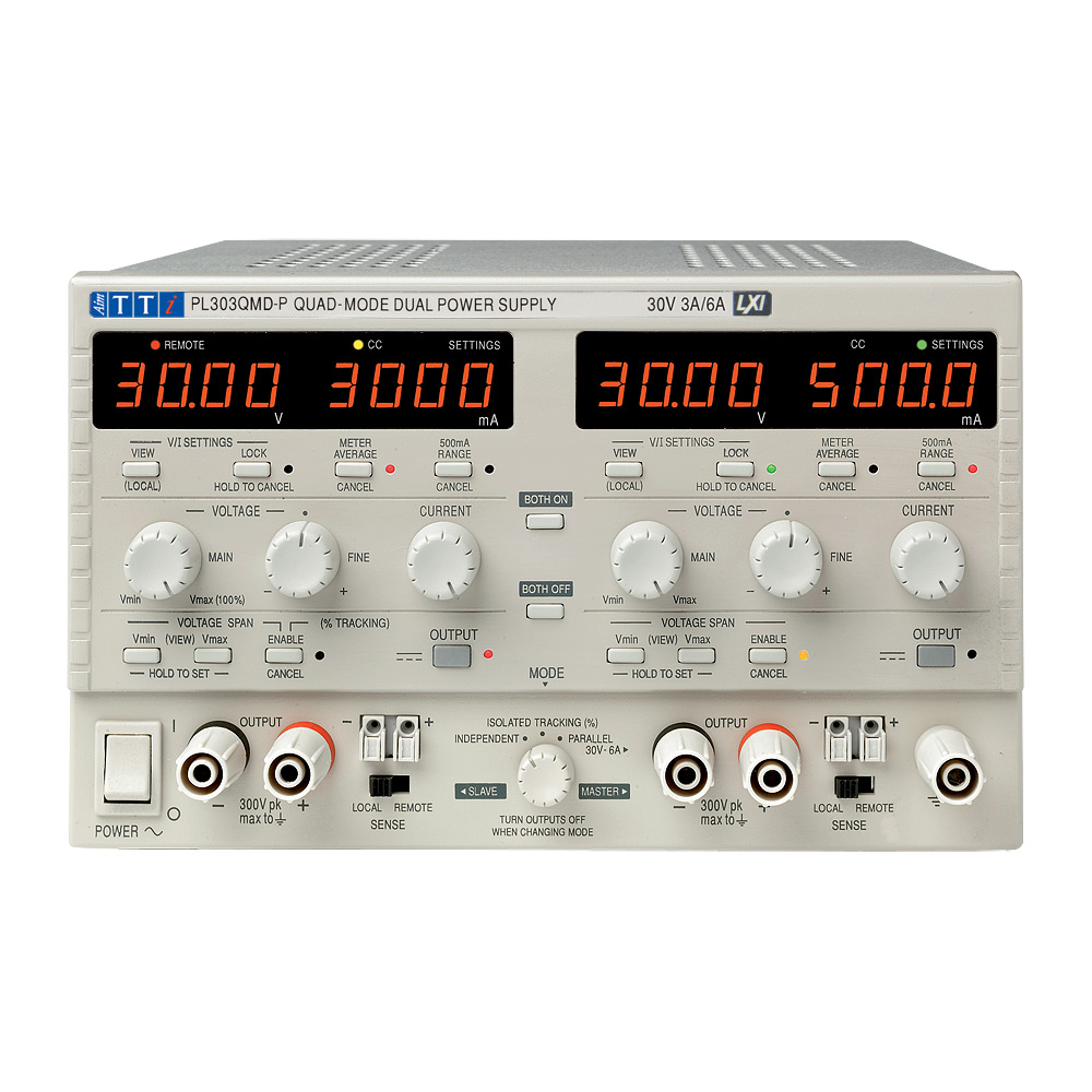 Aim-TTi Digital Bench Power Supply, 2-Output 0 V ac to  30V ac, 180 W, 3 A Max