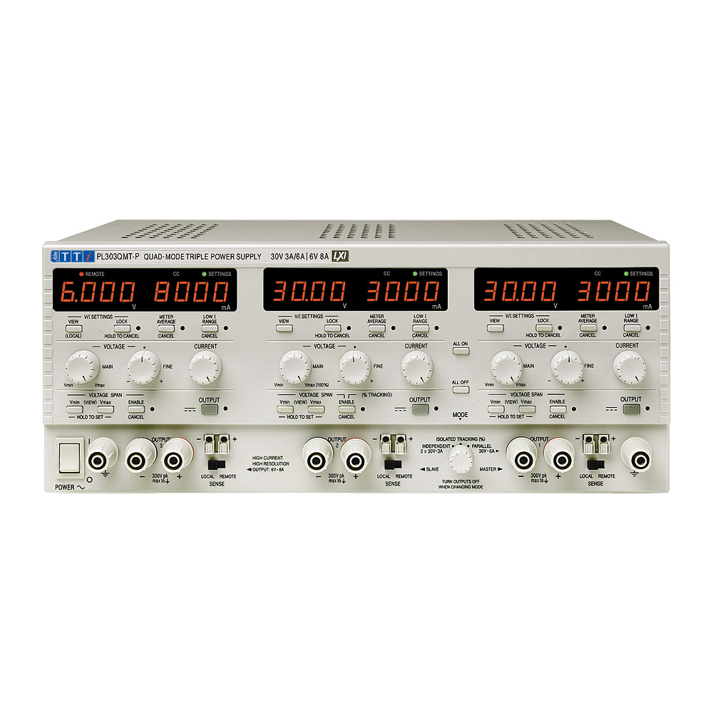 Aim-TTi Digital Bench Power Supply, 3-Output 6 V to  30V ac, 94 W, 8 A Max, RSCAL