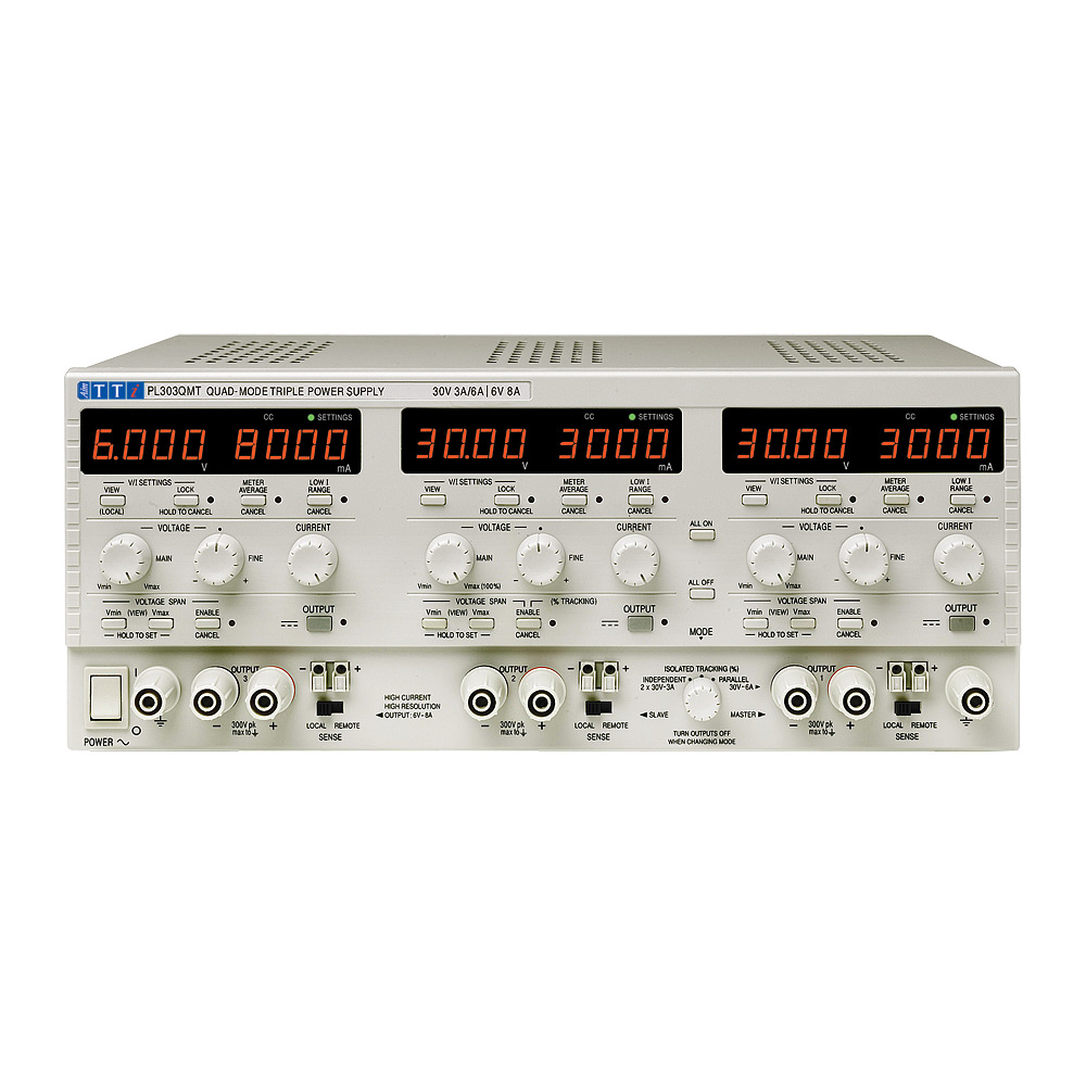 Aim-TTi Digital Bench Power Supply, 3-Output 6 V to  30V ac, 228 W, 8 A Max