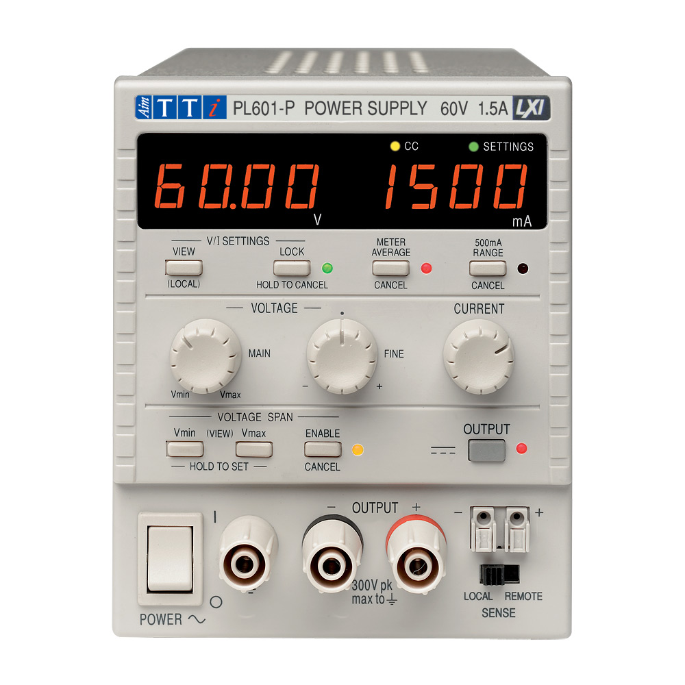 Aim-TTi Digital Bench Power Supply, 1-Output 0 V ac to  60V, 90 W, 1.5 A Max